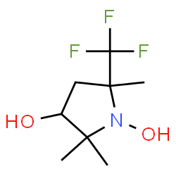 3-Pyrrolidinol, 1-hydroxy-2,2,5-trimethyl-5-(trifluoromethyl)- (9CI)结构式