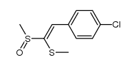 2-(p-Chlorphenyl)-1-methylsulfinyl-1-methylthio-ethylen Structure