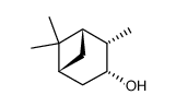 [1S-(1alpha,2beta,3beta,5alpha)]-2,6,6-trimethylbicyclo[3.1.1]heptan-3-ol structure