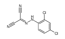 2-[(2,4-dichlorophenyl)hydrazinylidene]propanedinitrile结构式