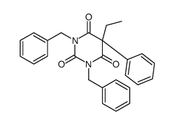 1,3-Bis(phenylmethyl)-5-ethyl-5-phenyl-2,4,6(1H,3H,5H)-pyrimidinetrion e结构式