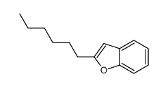 2-hexyl-1-benzofuran结构式