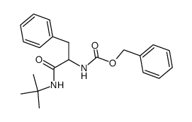 N-Carbobenzoxy-DL-phenylalanin-(N'-tert.-butyl-amid)结构式