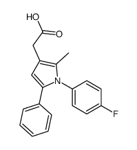 2-[1-(4-fluorophenyl)-2-methyl-5-phenylpyrrol-3-yl]acetic acid Structure