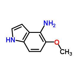 5-甲氧基-1H-吲哚-4-胺结构式