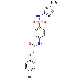 2-(4-Bromophenoxy)-N-{4-[(5-methyl-1,2-oxazol-3-yl)sulfamoyl]phenyl}acetamide Structure