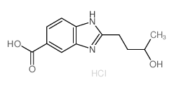 2-(3-hydroxybutyl)-3H-benzimidazole-5-carboxylic acid,hydrochloride Structure