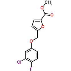 Methyl 5-[(3-chloro-4-fluorophenoxy)methyl]-2-furoate结构式