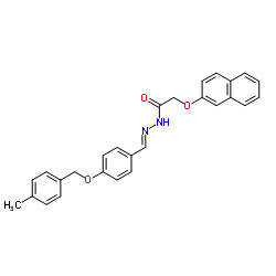 N'-[(E)-{4-[(4-Methylbenzyl)oxy]phenyl}methylene]-2-(2-naphthyloxy)acetohydrazide Structure