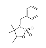 3-benzyl-4,4,5-trimethyl-oxazolidine-2,2-dioxide Structure