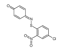 4-chloro-2-nitro-benzenesulfenic acid-(4-oxo-cyclohexa-2,5-dienylidenamide)结构式