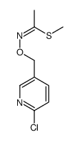 methyl N-[(6-chloropyridin-3-yl)methoxy]ethanimidothioate结构式