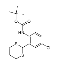 2-[2'-(N-Boc-amino)-5'-chlorophenyl]-1,3-dithiane结构式