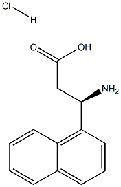(R)-3-Amino-3-(naphthalen-1-yl)propanoic acid hydrochloride Structure