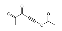 3,4-dioxopent-1-ynyl acetate Structure