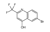6-Bromo-2-(trifluoromethyl)-4(1H)-quinolinone结构式