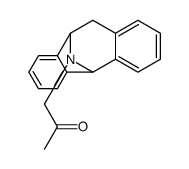1-(10,11-dihydro-5H-5,10-epiminodibenzo[a,d][7]annulen-12-yl)propan-2-one结构式