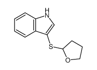 3-(2-tetrahydrofuranylthio)-indole Structure