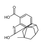 2-[(3-methyladamantane-1-carbonyl)amino]benzoic acid结构式