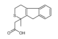 2-(1-methyl-4,9-dihydro-3H-indeno[2,1-c]thiopyran-1-yl)acetic acid Structure