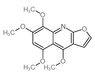 5,7,8-Trimethoxydictamnine结构式