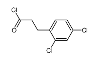 3-(2,4-dichlorophenyl)propanoyl chloride Structure