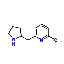 2-Methyl-6-(2-pyrrolidinylmethyl)pyridine structure