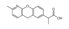 alpha,2-dimethyl-5H-(1)benzopyrano(2,3-b)pyridine-7-acetate structure