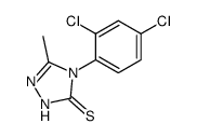 4-(2,4-dichloro-phenyl)-5-methyl-2,4-dihydro-[1,2,4]triazole-3-thione结构式