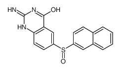 2-amino-6-naphthalen-2-ylsulfinyl-1H-quinazolin-4-one结构式