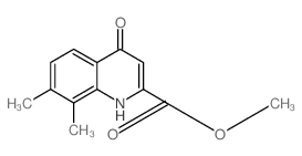 METHYL 4-HYDROXY-7,8-DIMETHYLQUINOLINE-2-CARBOXYLATE Structure