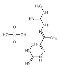 2-methyl-1-[[(1Z)-1-[(N-methylcarbamimidoyl)hydrazinylidene]propan-2-ylidene]amino]guanidine; sulfuric acid picture