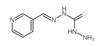 1-amino-3-(pyridin-3-ylmethylideneamino)thiourea结构式