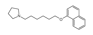 1-(6-naphthalen-1-yloxyhexyl)pyrrolidine Structure