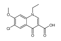3-Quinolinecarboxylic acid, 6-chloro-1-ethyl-1,4-dihydro-7-methoxy-4-o xo-结构式