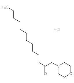 2-Tridecanone,1-(4-morpholinyl)-, hydrochloride (1:1)结构式