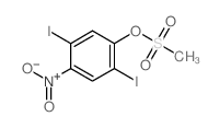 1,4-diiodo-2-methylsulfonyloxy-5-nitro-benzene结构式