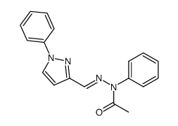 N-Phenyl-N'-[(1-phenyl-1H-pyrazol-3-yl)methylene]acetohydrazide结构式