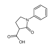 3-PYRROLIDINECARBOXYLIC ACID, 2-OXO-1-PHENYL- Structure