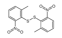 Bis(2-methyl-6-nitrophenyl)disulfide Structure