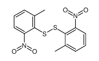 Bis(2-methyl-6-nitrophenyl)disulfide结构式