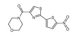 morpholin-4-yl-[2-(5-nitrothiophen-2-yl)-1,3-thiazol-4-yl]methanone Structure