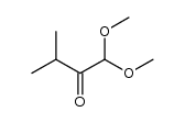 1,1-dimethoxy-3-methylbutan-2-one结构式