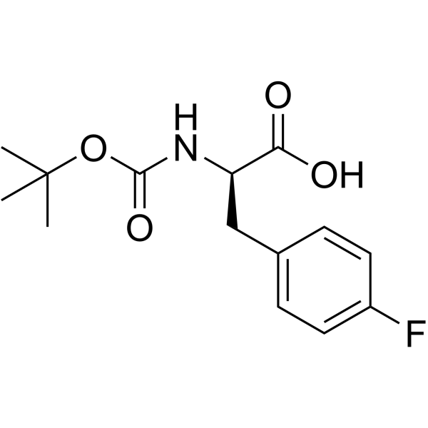 BOC-D-4-Fluorophe structure