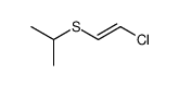 (E)-1-(isopropylthio)-2-chloroethylene Structure
