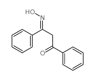 (3Z)-3-hydroxyimino-1,3-diphenyl-propan-1-one结构式