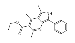 ethyl 2,4,5-trimethyl-7-phenyl-6H-pyrrolo[3,4-b]pyridine-3-carboxylate Structure
