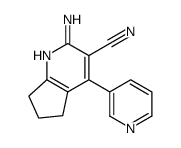 5H-Cyclopenta[b]pyridine-3-carbonitrile,2-amino-6,7-dihydro-4-(3-pyridinyl)-(9CI) Structure