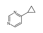 Pyrimidine, 4-cyclopropyl- (9CI) Structure