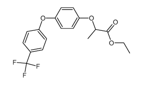 (R)-(+)-ETHYL 2-(4-(4-(TRIFLUOROMETHYL)PHENOXY)PHENOXY)PROPIONATE)结构式